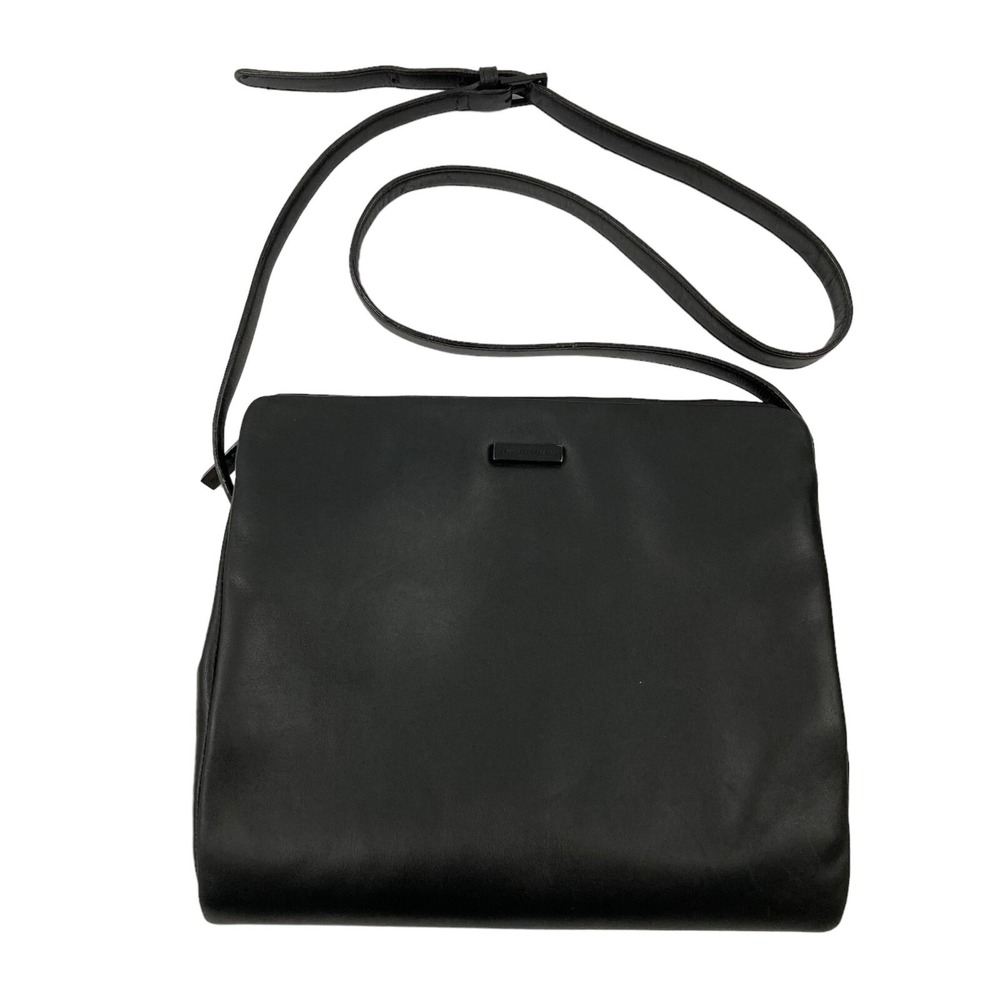 Francesco Biasia Evolution Black Crossbody Or Shoulder Bag Leather
